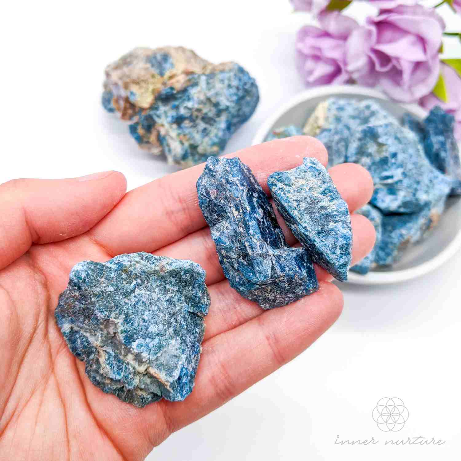 Blue Apatite Rough | Crystal Shop Australia - Inner Nurture