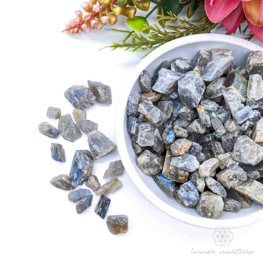 Labradorite Rough Crystal Chips - 50g Packet | Crystal Shop Australia - Inner Nurture