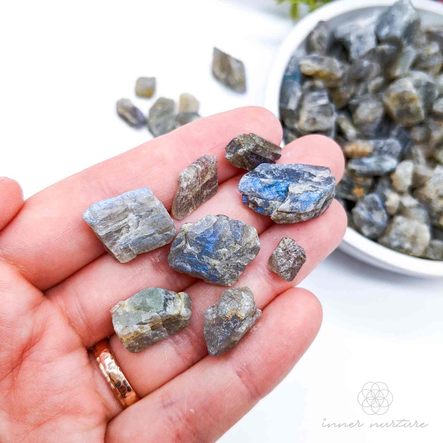 Labradorite Rough Crystal Chips - 50g Packet | Crystal Shop Australia - Inner Nurture