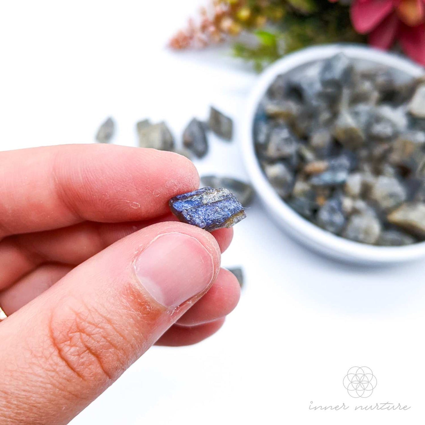 Labradorite Rough Crystal Chips - 50g Packet | Crystal Shop Australia - Inner Nurture