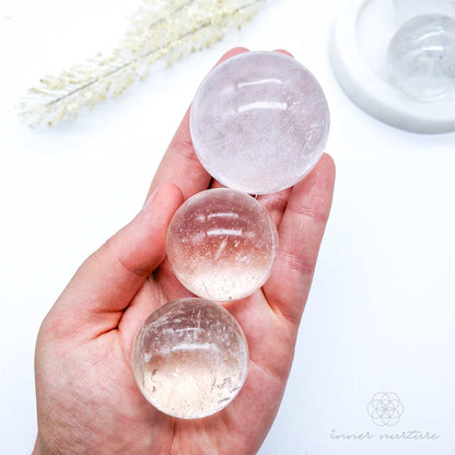 Clear Quartz Sphere | Crystal Shop Australia - Inner Nurture