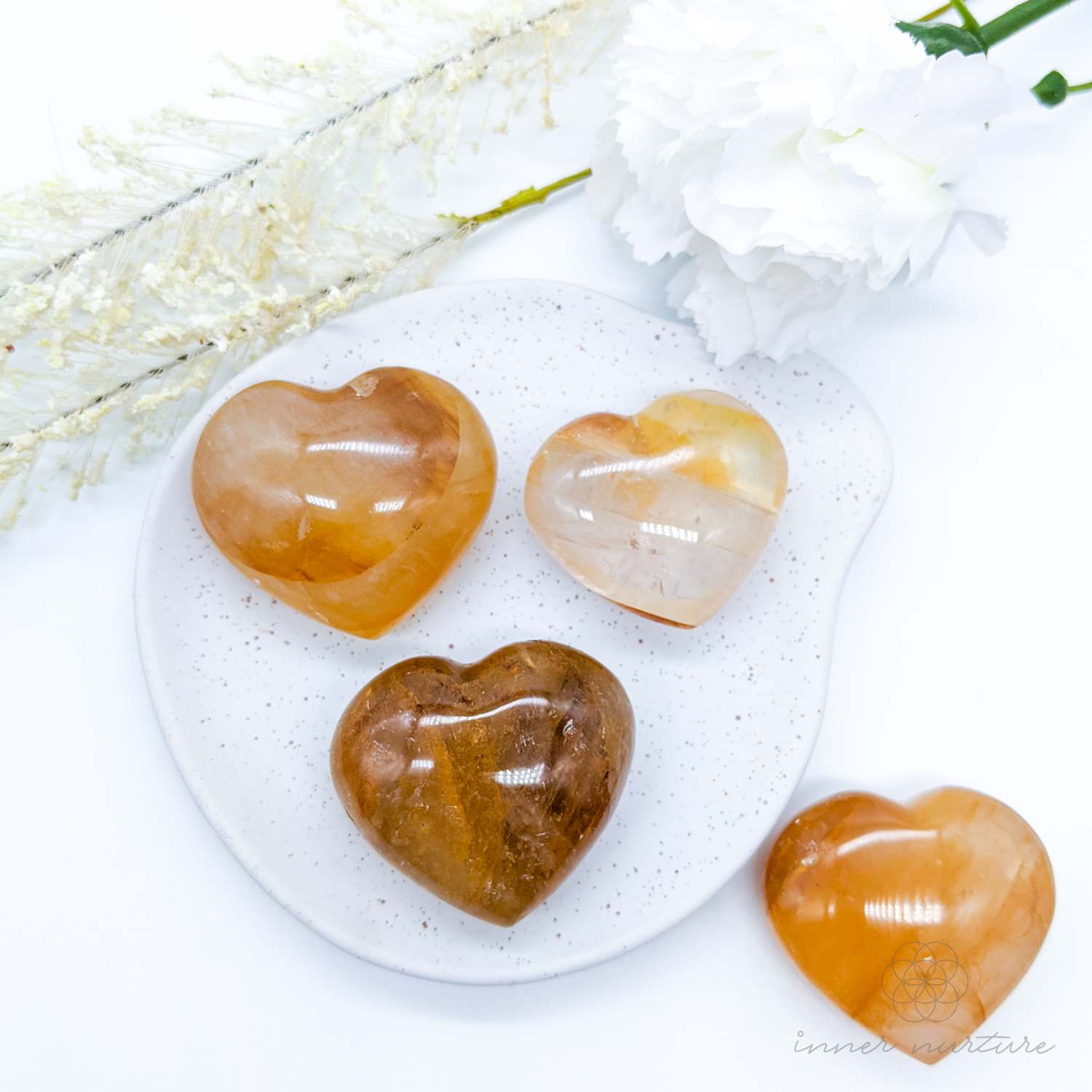 Golden Healer Heart - Small | Crystal Shop Australia - Inner Nurture