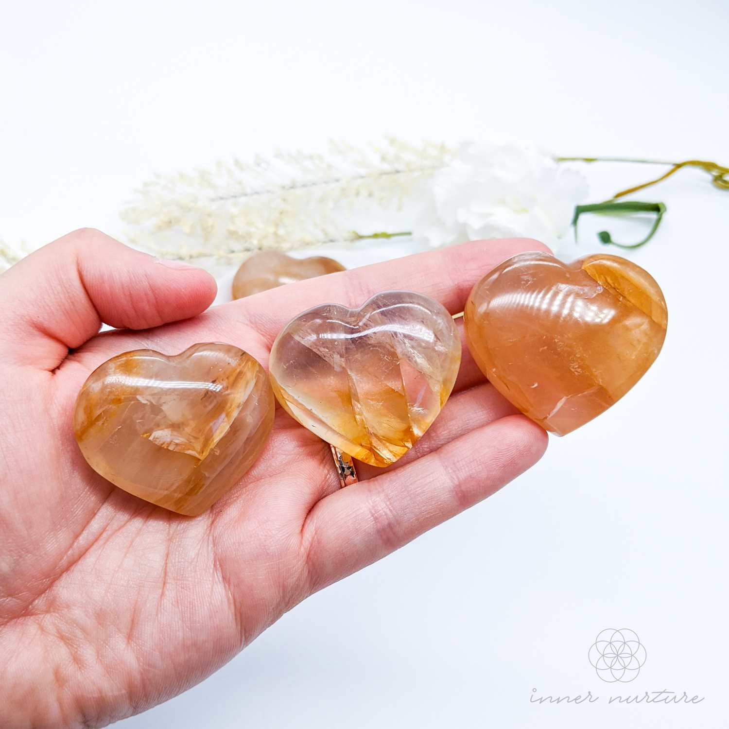 Golden Healer Heart - Small | Crystal Shop Australia - Inner Nurture