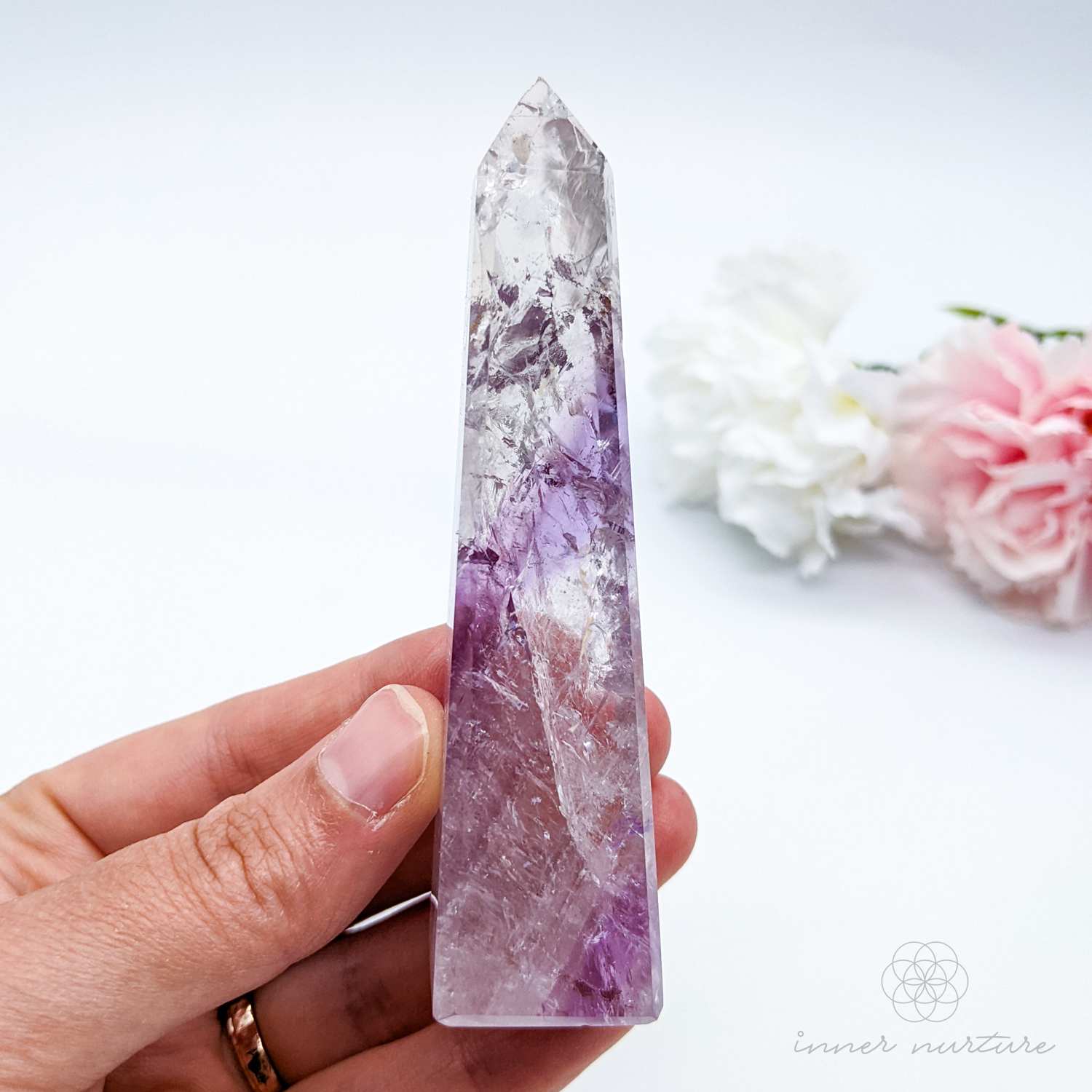 Amethyst Phantom Obelisk - #1 | Crystal Shop Australia - Inner Nurture