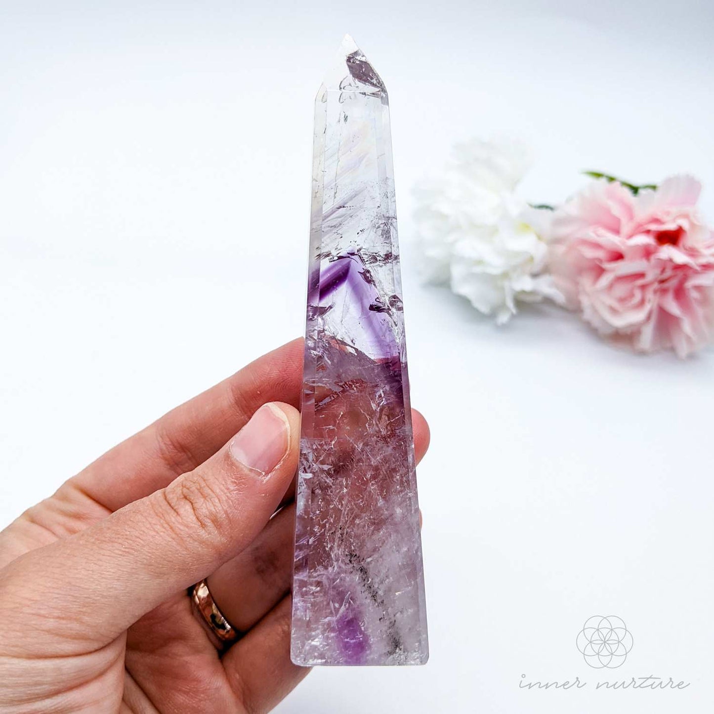 Amethyst Phantom Obelisk - #3 | Crystal Shop Australia - Inner Nurture
