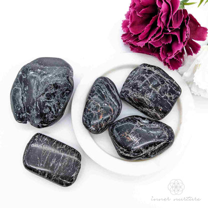 Black Tourmaline Tumble - Large Sizes | Crystal Shop Australia - Inner Nurture