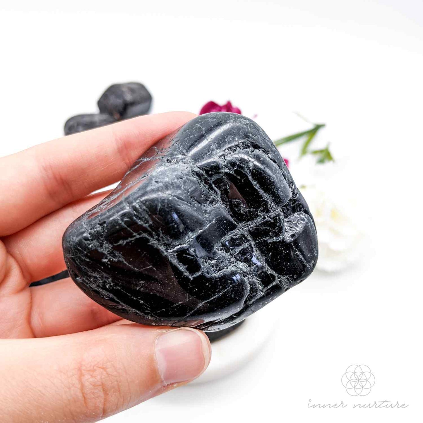Black Tourmaline Tumble - Large Sizes | Crystal Shop Australia - Inner Nurture
