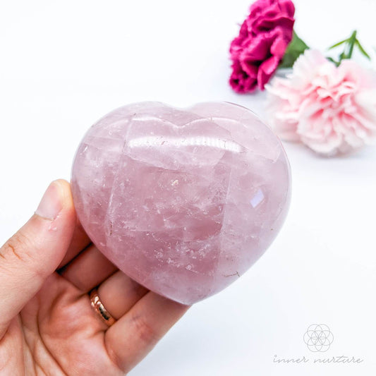 Rose Quartz Heart #1 | Crystal Shop Australia - Inner Nurture