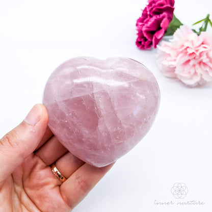 Rose Quartz Heart #1 | Crystal Shop Australia - Inner Nurture