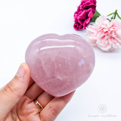 Rose Quartz Heart #2 | Crystal Shop Australia - Inner Nurture