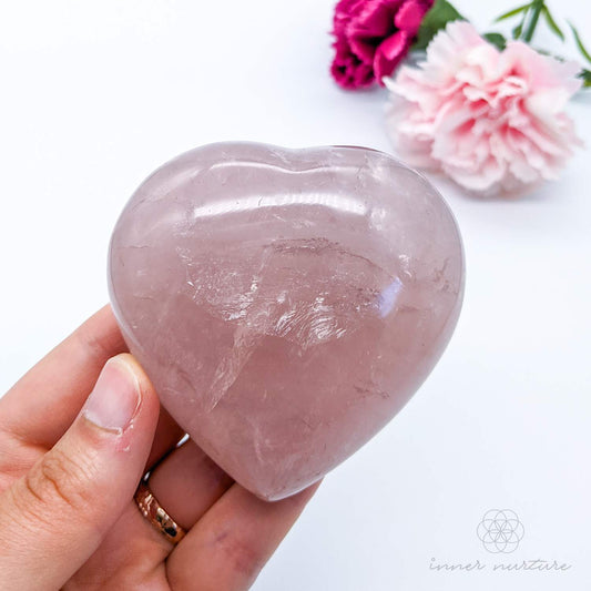 Rose Quartz Heart #6 | Crystal Shop Australia - Inner Nurture