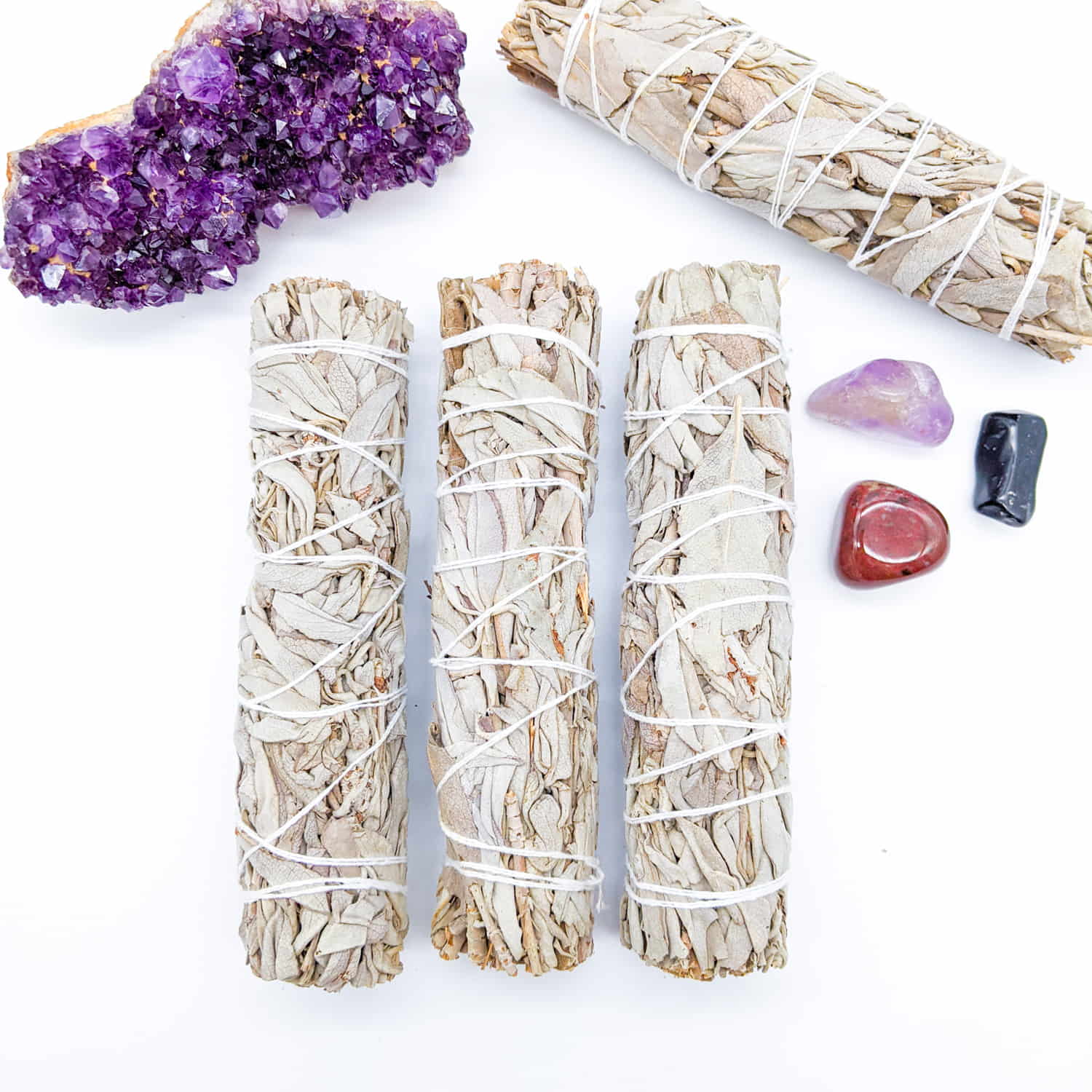 Organic White Sage Smudge Stick - 12-14cm | Crystal & Spiritual Shop Australia - Inner Nurture