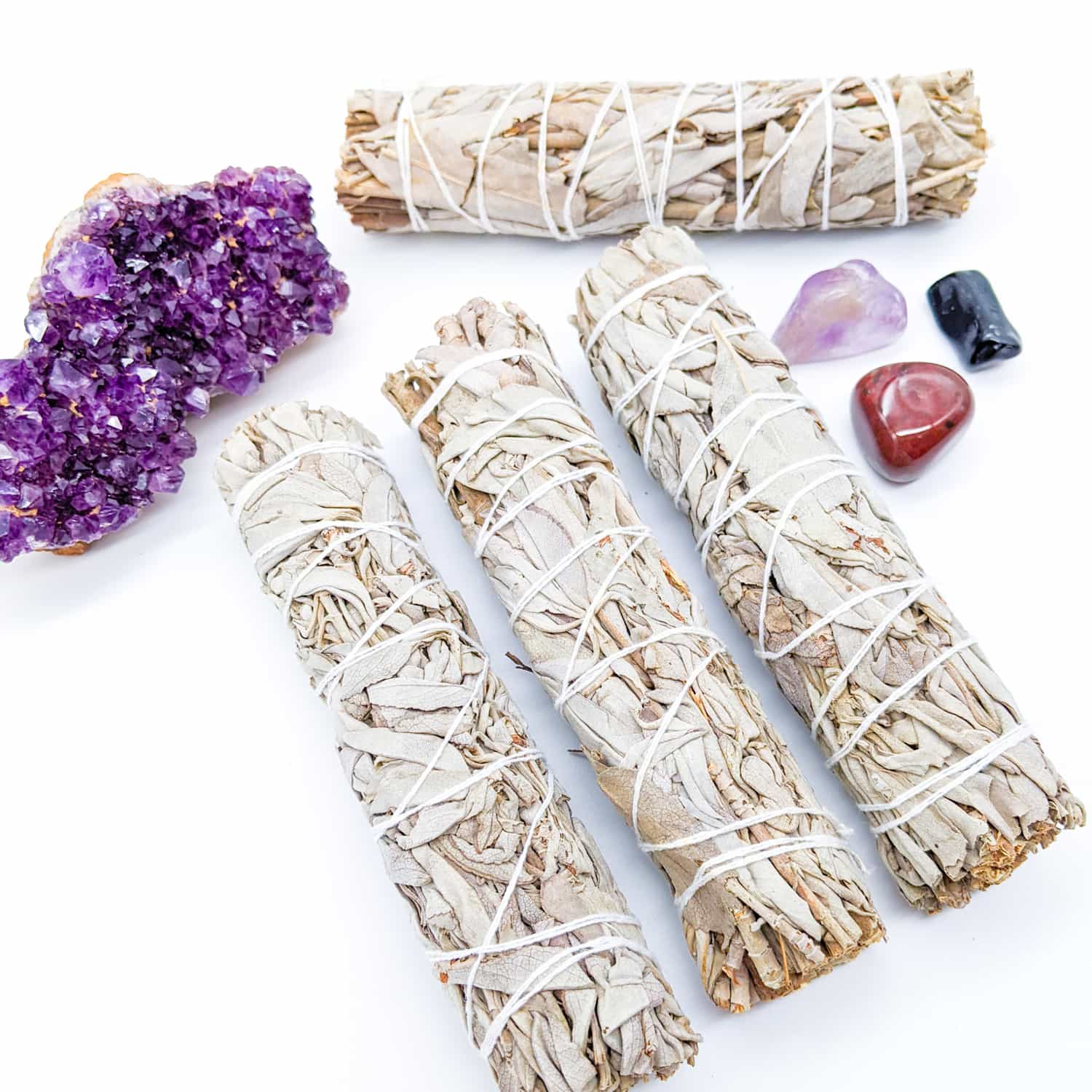 Organic White Sage Smudge Stick - 12-14cm | Crystal & Spiritual Shop Australia - Inner Nurture