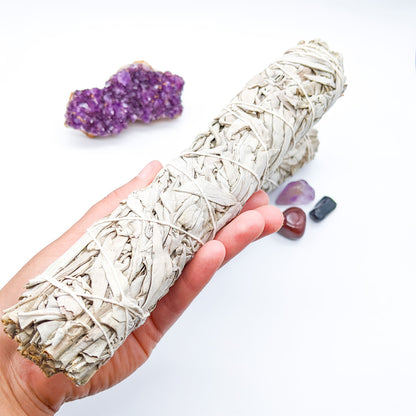 Organic White Sage Smudge Stick - Large (22-24cm) | Crystal & Spiritual Shop Australia - Inner Nurture