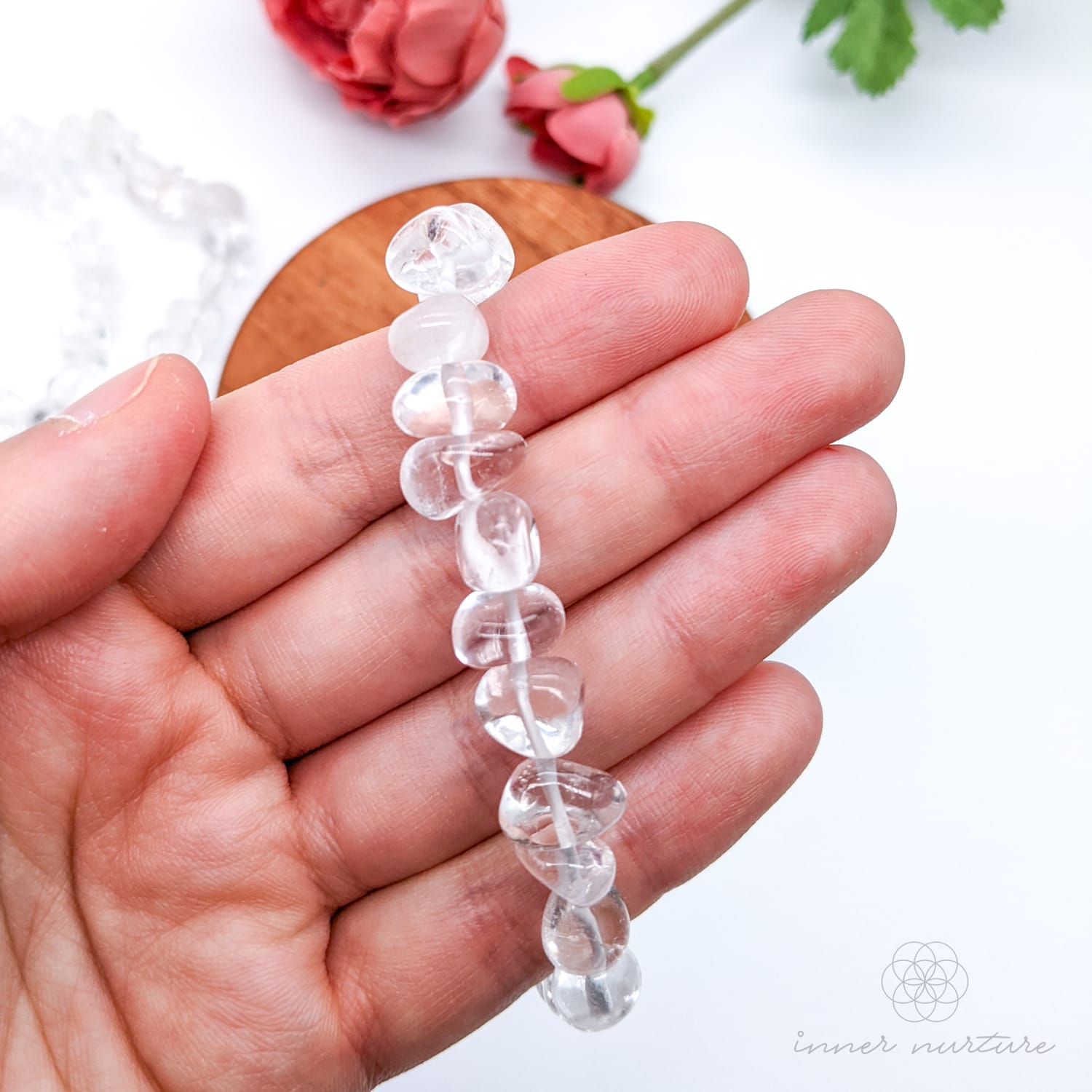 Clear Quartz Bracelet (10-12mm) | Shop Crystal Jewellery Australia - Inner Nurture