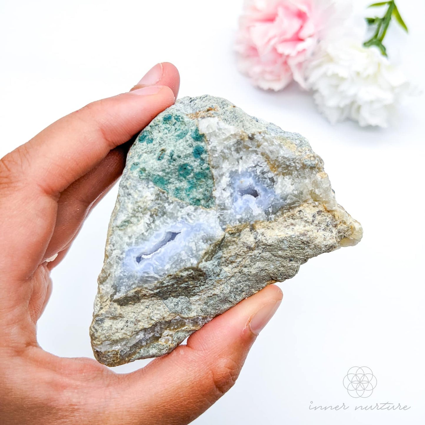 Blue Lace Agate Geode - #3 | Crystal Shop Australia - Inner Nurture