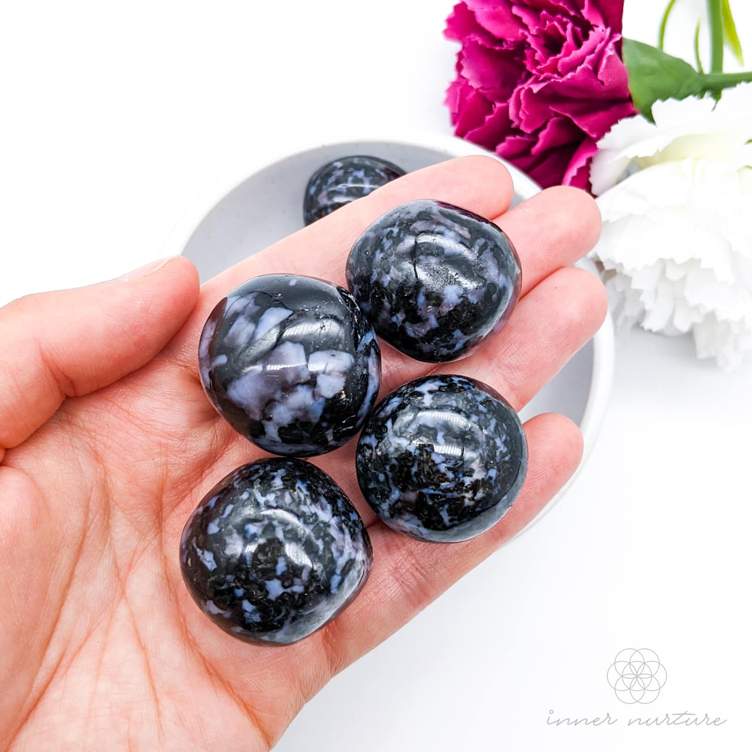 Indigo Gabbro (Mystic Merlinite) Tumble | Crystal Shop Australia - Inner Nurture