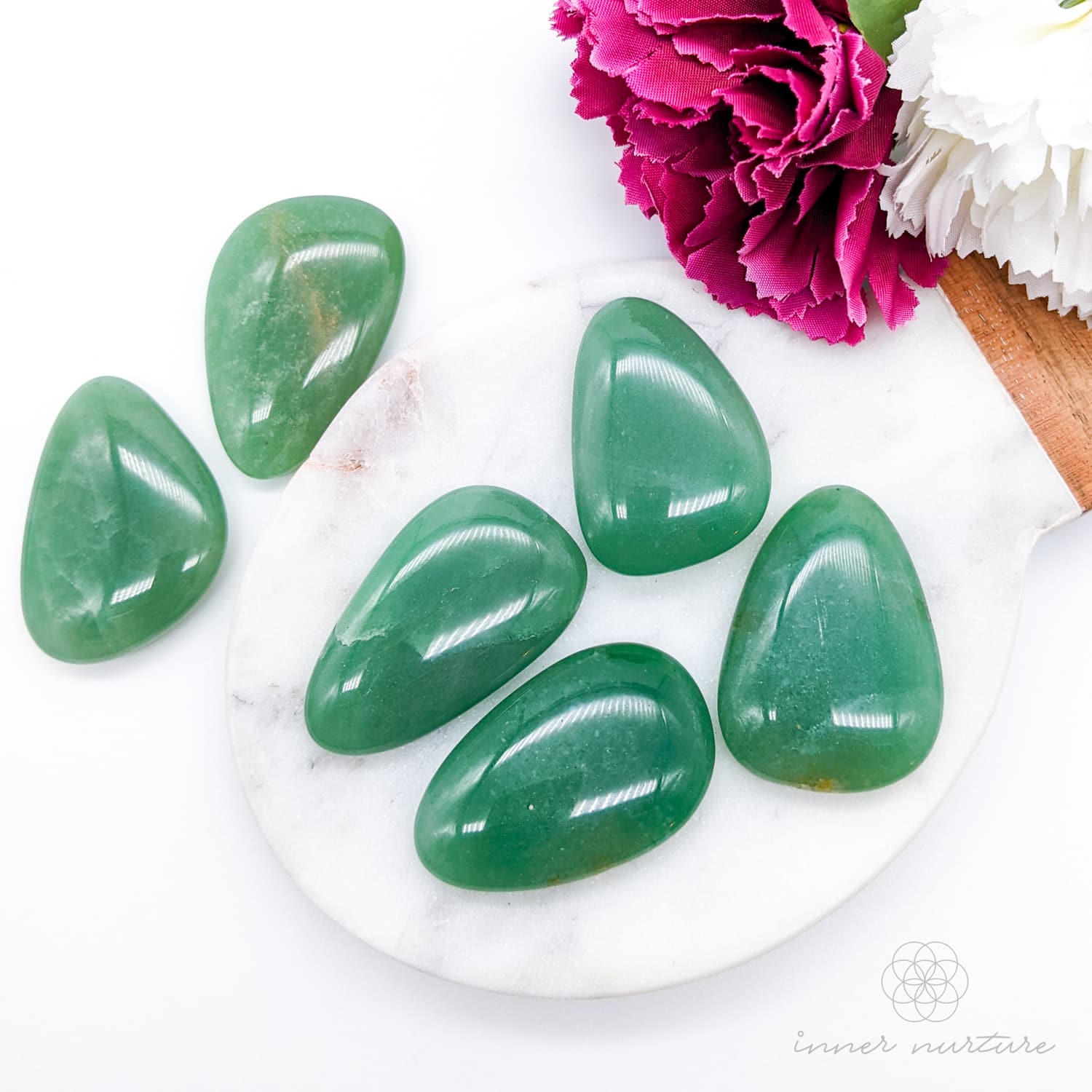 Green Aventurine Palm Stone | Crystal Shop Australia - Inner Nurture
