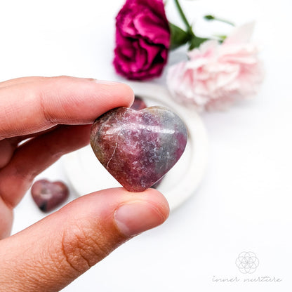 Rhodonite Heart - Small | Crystal Shop Australia - Inner Nurture