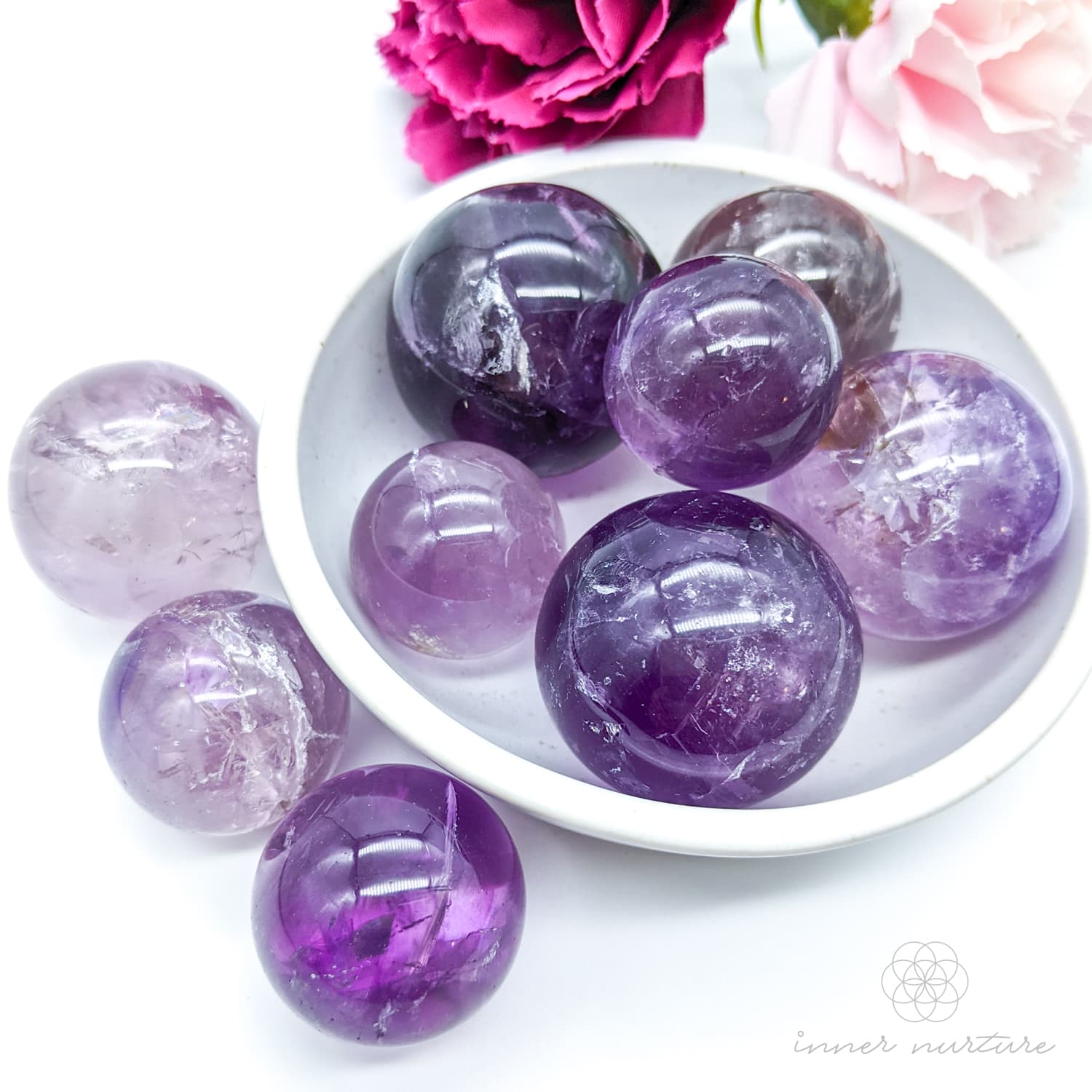 Amethyst Mini Sphere | Crystal Shop Australia - Inner Nurture