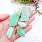 Chrysoprase Semi-Polished Free Form | Crystal Shop Australia - Inner Nurture