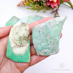 Chrysoprase Semi-Polished Free Form | Crystal Shop Australia - Inner Nurture