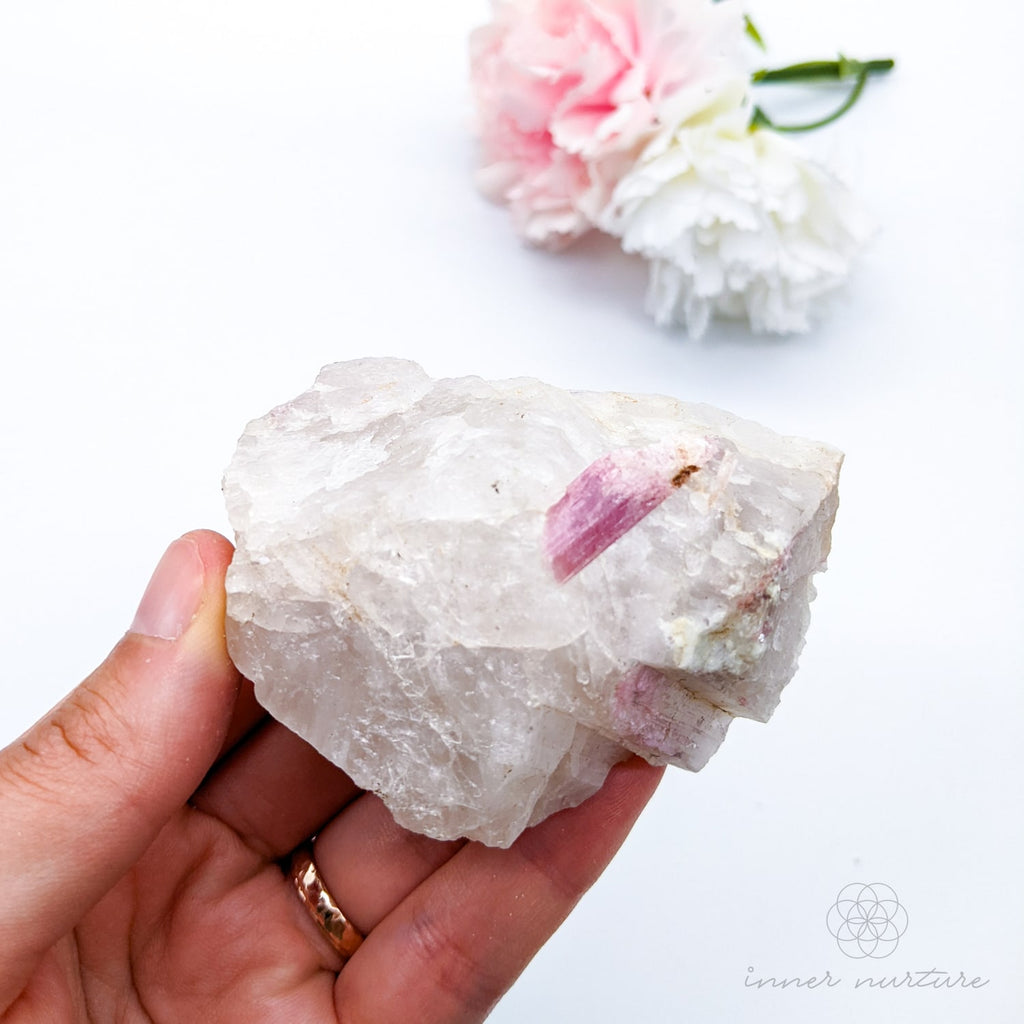 Pink Tourmaline Rough (In Matrix) - #6 | Crystal Shop Australia - Inner NurturePink Tourmaline Rough (In Matrix) - #6 | Crystal Shop Australia - Inner Nurture