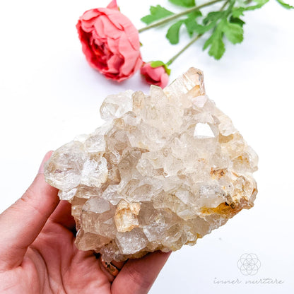 Clear Quartz Cluster With Inclusions - #18 | Crystal Shop Australia - Inner Nurture