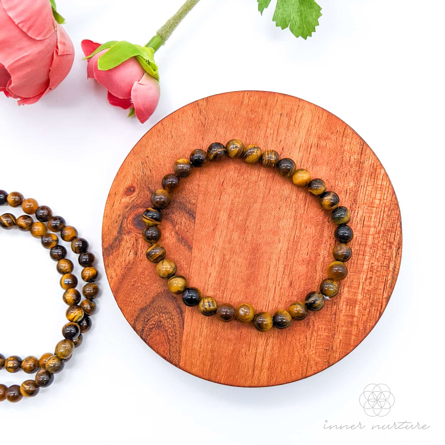 Golden Tiger's Eye Bracelet (6mm Polished Beads) | Crystal Shop Australia - Inner Nurture