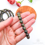 Dragon's Blood Jasper Bracelet (8mm Polished Beads) | Crystal Shop Australia - Inner Nurture