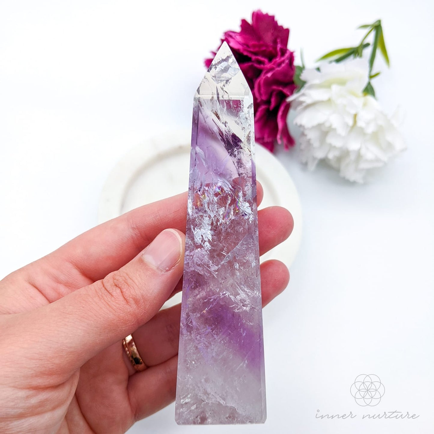 Amethyst Phantom Obelisk - #5 | Crystal Shop Australia - Inner Nurture