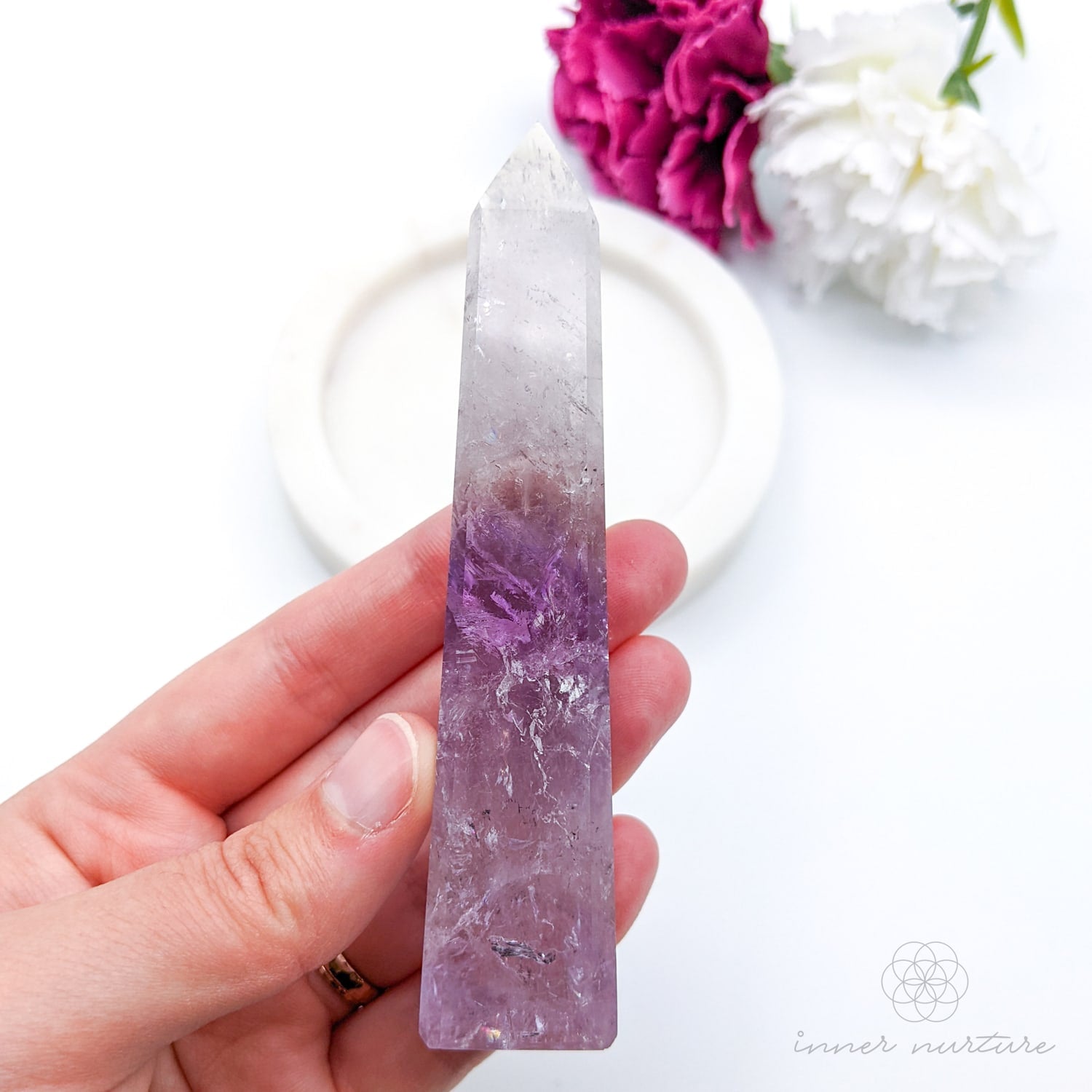 Amethyst Phantom Obelisk - #9 | Crystal Shop Australia - Inner Nurture