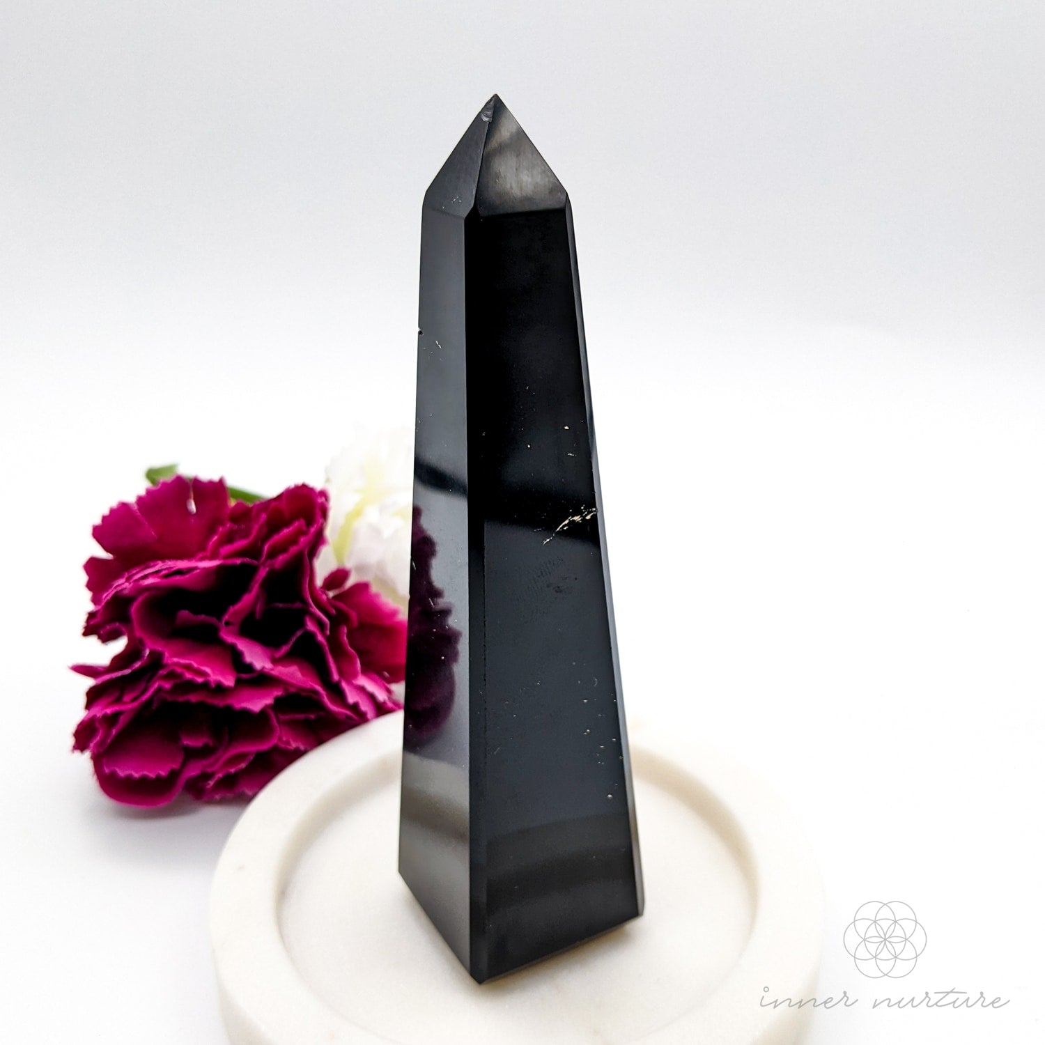 Black Obsidian Obelisk - #1 | Crystal Shop Australia - Inner Nurture