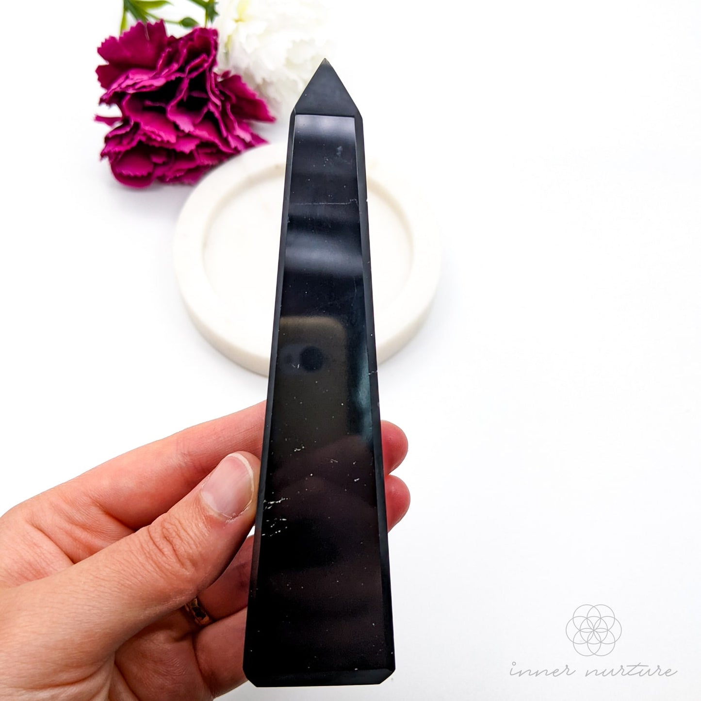 Black Obsidian Obelisk - #1 | Crystal Shop Australia - Inner Nurture