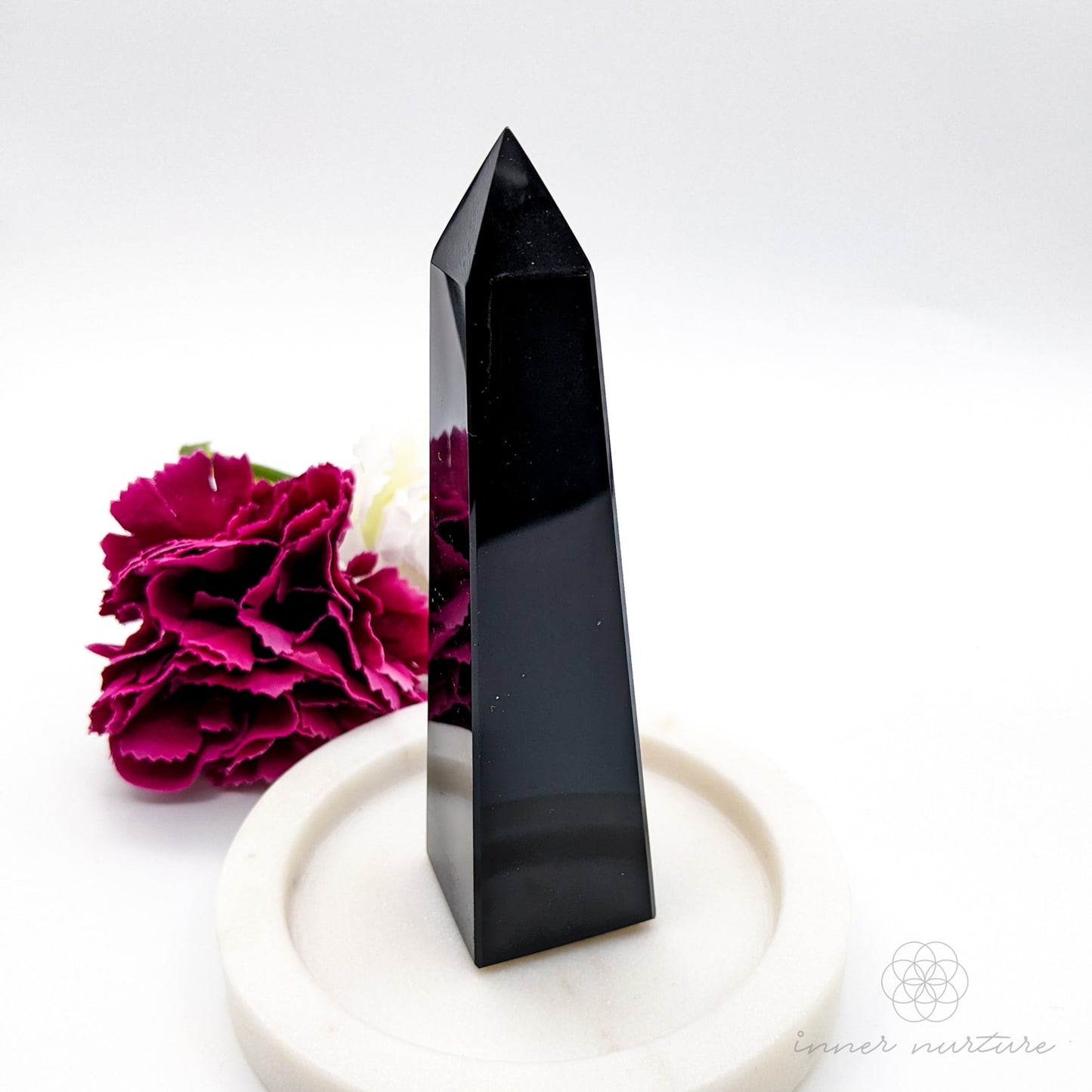 Black Obsidian Obelisk - #2 | Crystal Shop Australia - Inner Nurture