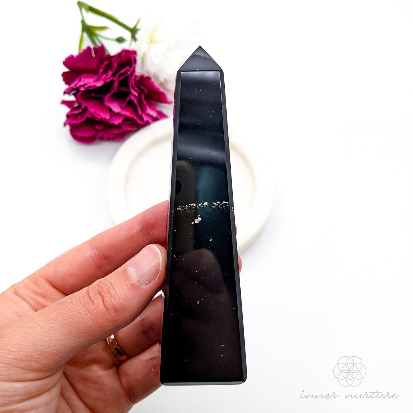 Black Obsidian Obelisk - #3 | Crystal Shop Australia - Inner Nurture