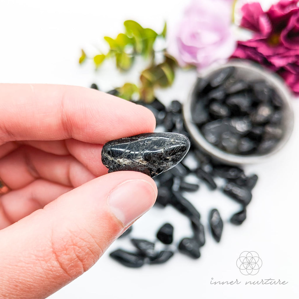Black Tourmaline Tumble - Crystals Australia - Inner Nurture
