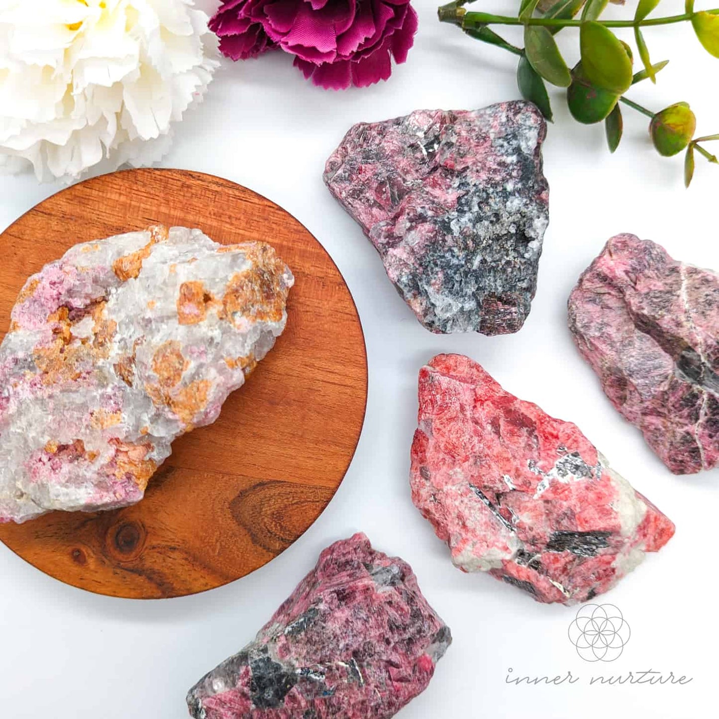 Rhodonite Rough Specimens | Crystal Shop Australia - Inner Nurture