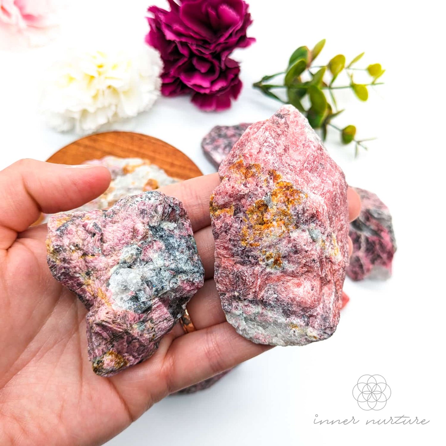 Rhodonite Rough Specimens | Crystal Shop Australia - Inner Nurture