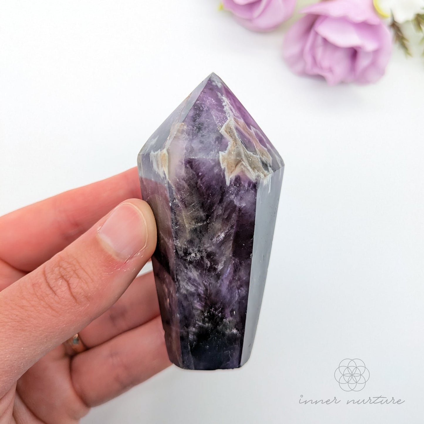 Chevron Amethyst Tower - #1 | Crystal Shop Australia - Inner Nurture