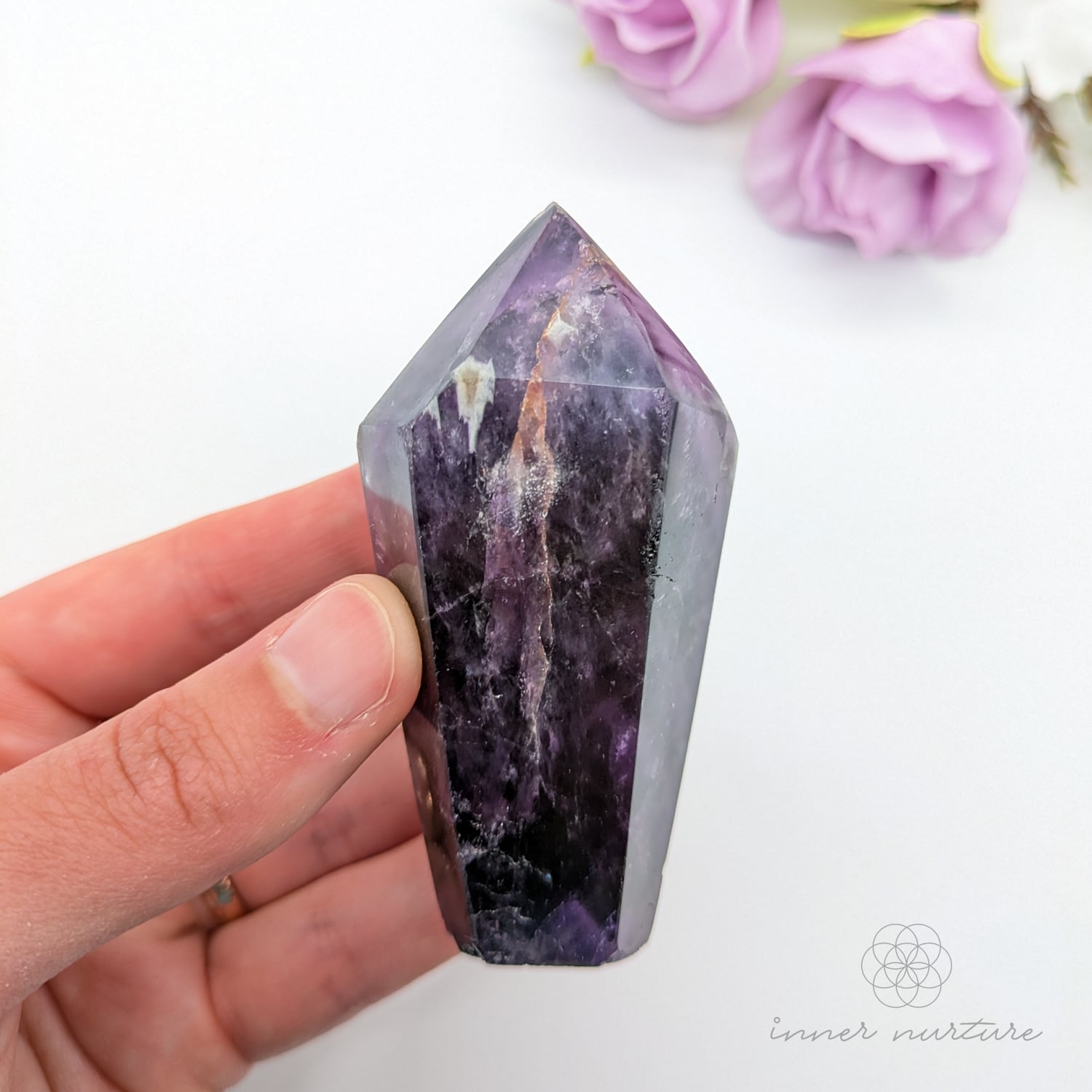 Chevron Amethyst Tower - #1 | Crystal Shop Australia - Inner Nurture