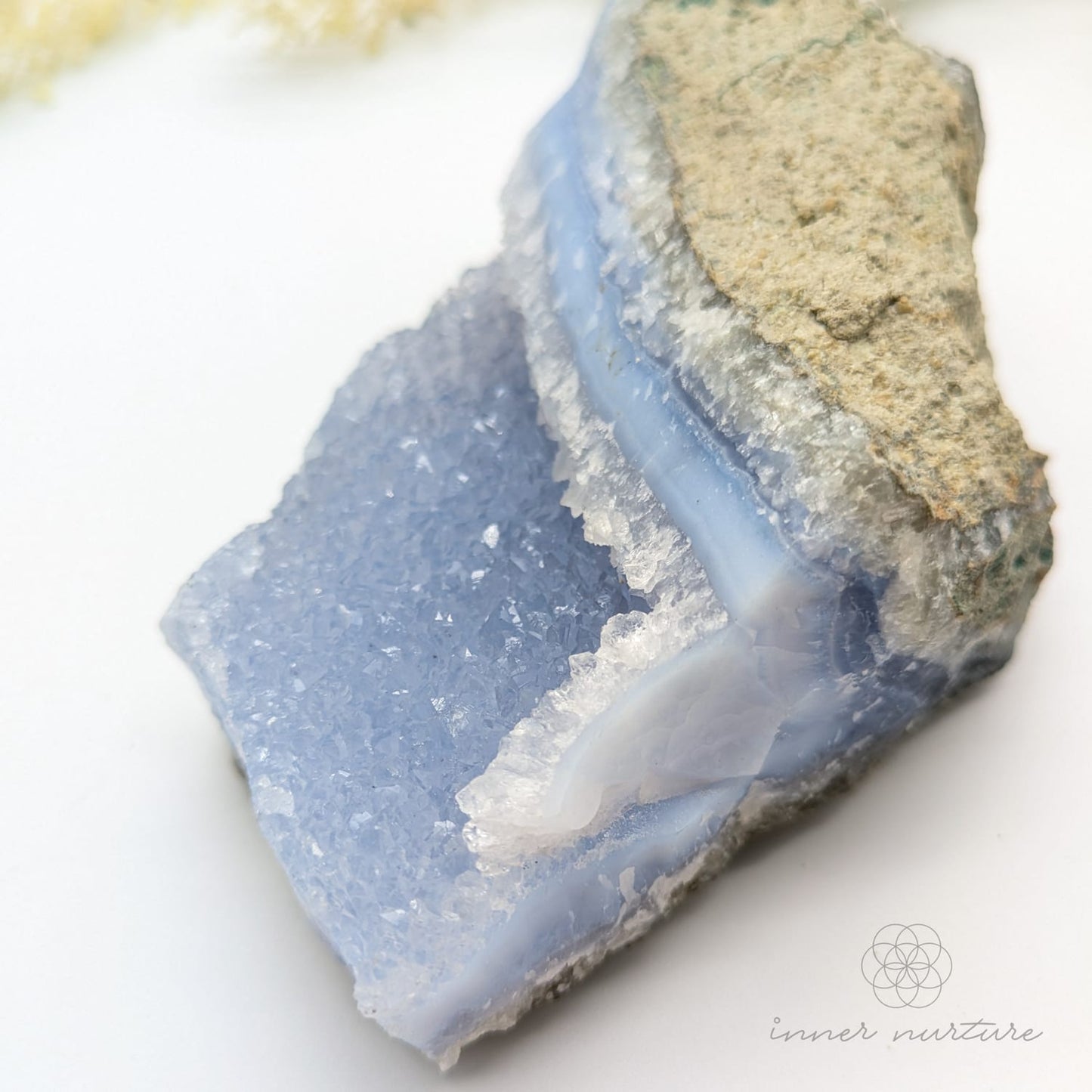 Blue Lace Agate Geode - #4 | Crystal Shop Australia - Inner Nurture