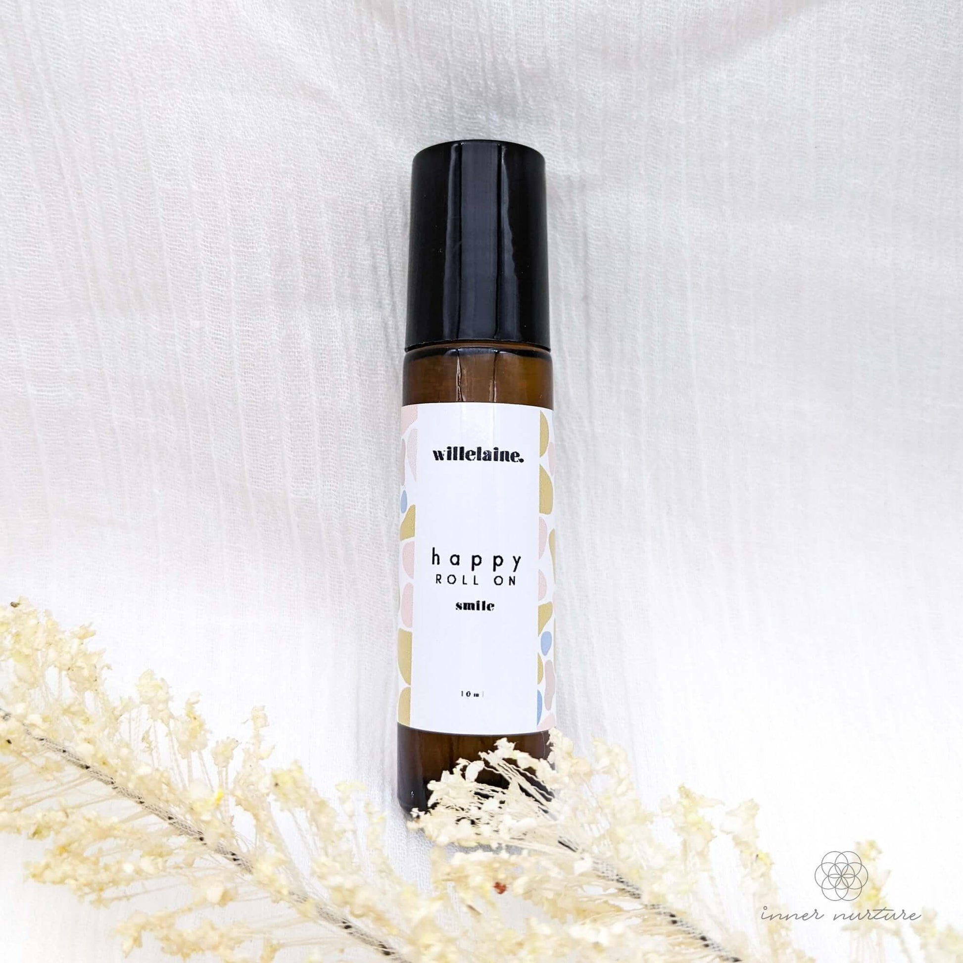 'Happy' Essential Oil Roll On - Crystal Shop Australia | Inner Nurture - Ethically Sourced - Buy Crystals Online
