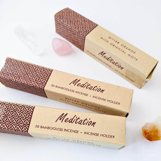 Meditation Incense with Mini Ceramic Burner - Song Of India - Crystal Shop Australia | Inner Nurture - Ethically Sourced - Buy Crystals Online