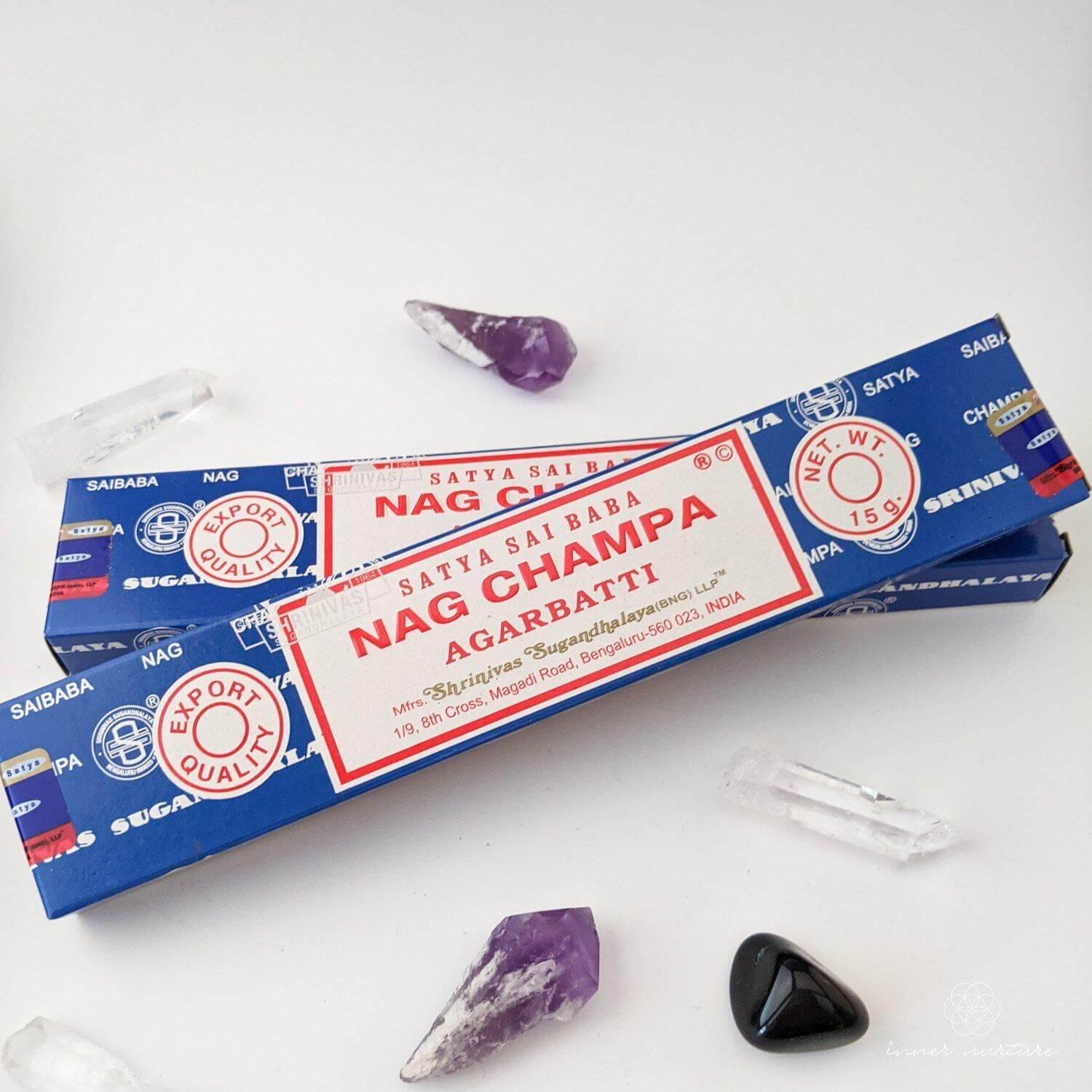 Nag Champa Incense - Satya - Crystal Shop Australia | Inner Nurture - Ethically Sourced - Buy Crystals Online