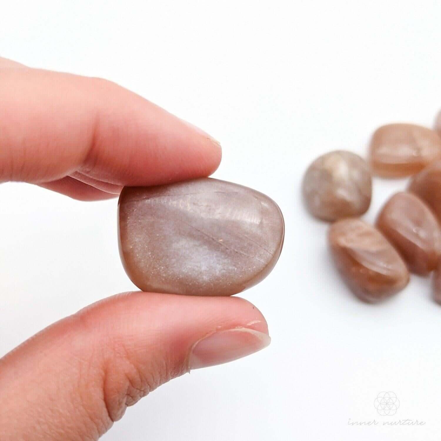 Pink Moonstone Tumble - Crystal Shop Australia | Inner Nurture - Ethically Sourced - Buy Crystals Online