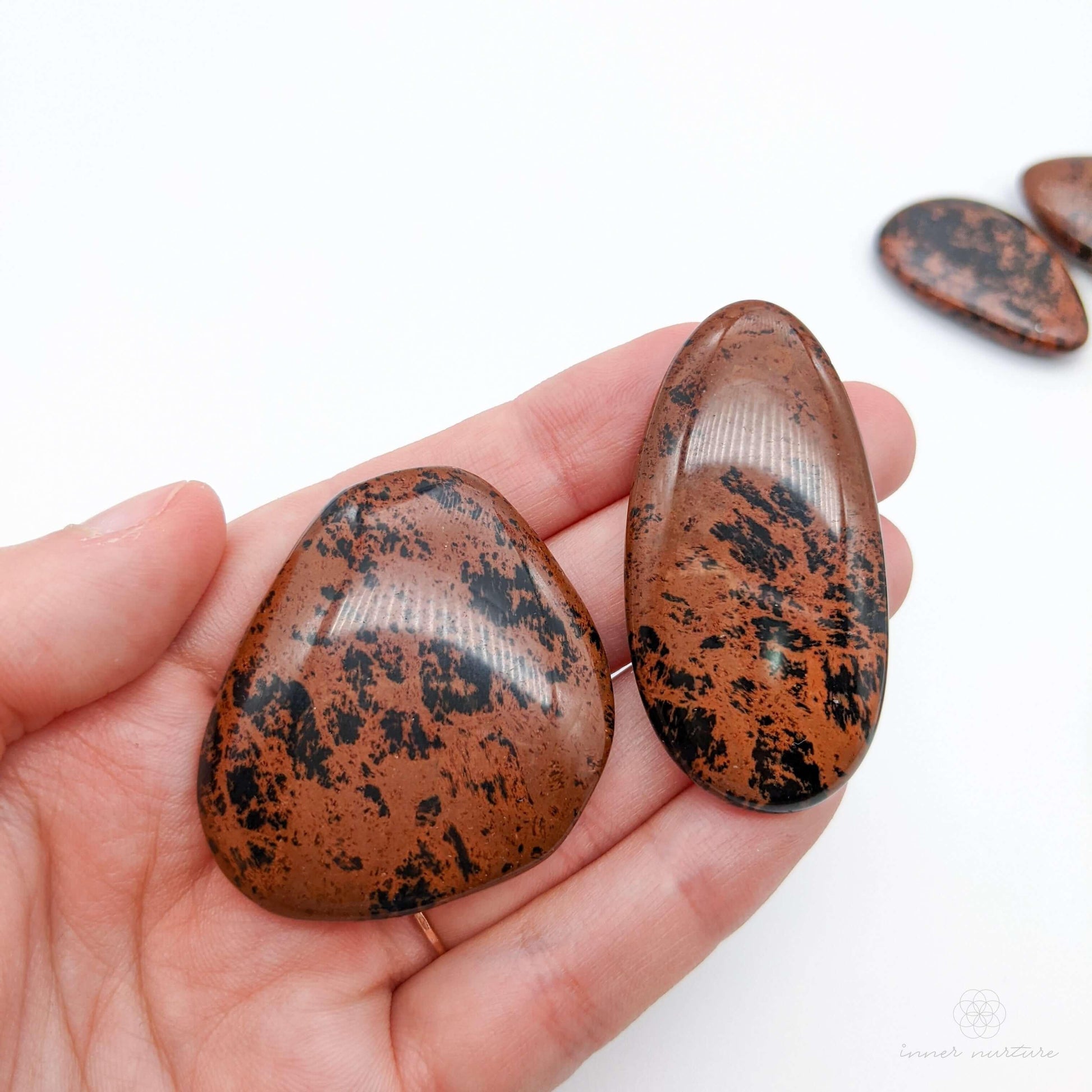 Mahogany Obsidian Palm Stone - Crystal Shop Australia | Inner Nurture - Ethically Sourced - Buy Crystals Online