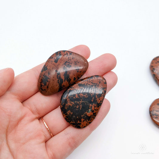 Mahogany Obsidian Palm Stone - Crystal Shop Australia | Inner Nurture - Ethically Sourced - Buy Crystals Online