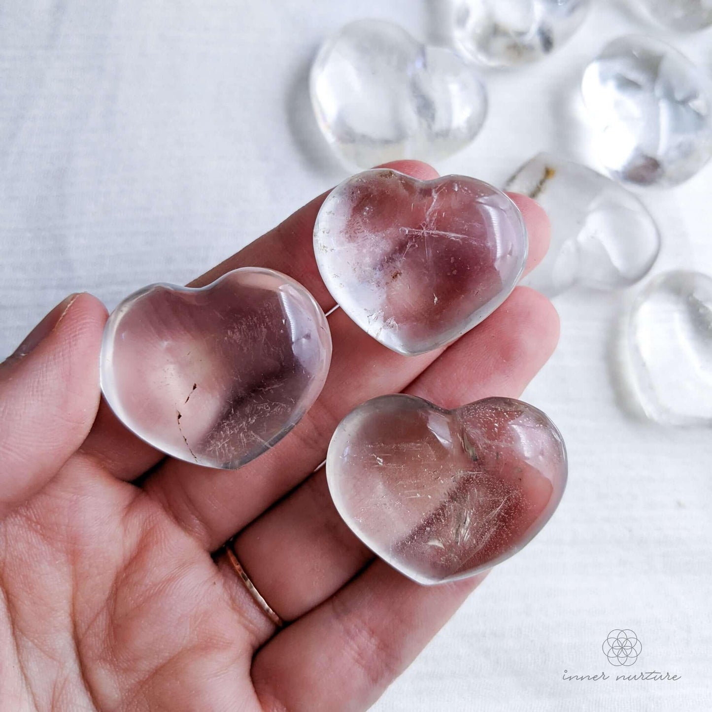 Clear Quartz Heart - Crystal Shop Australia | Inner Nurture - Ethically Sourced - Buy Crystals Online