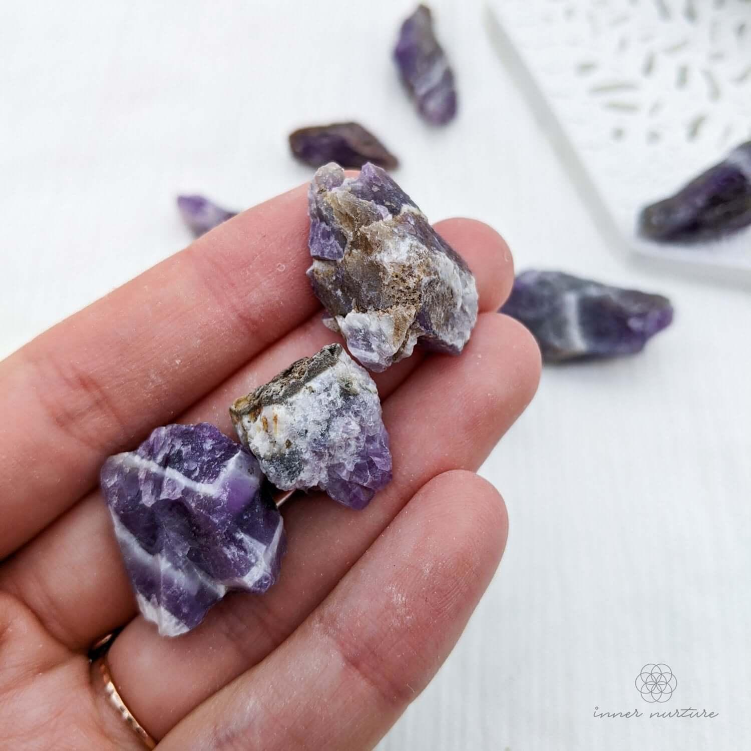 Chevron Amethyst Rough - Crystal Shop Australia | Inner Nurture - Ethically Sourced - Buy Crystals Online